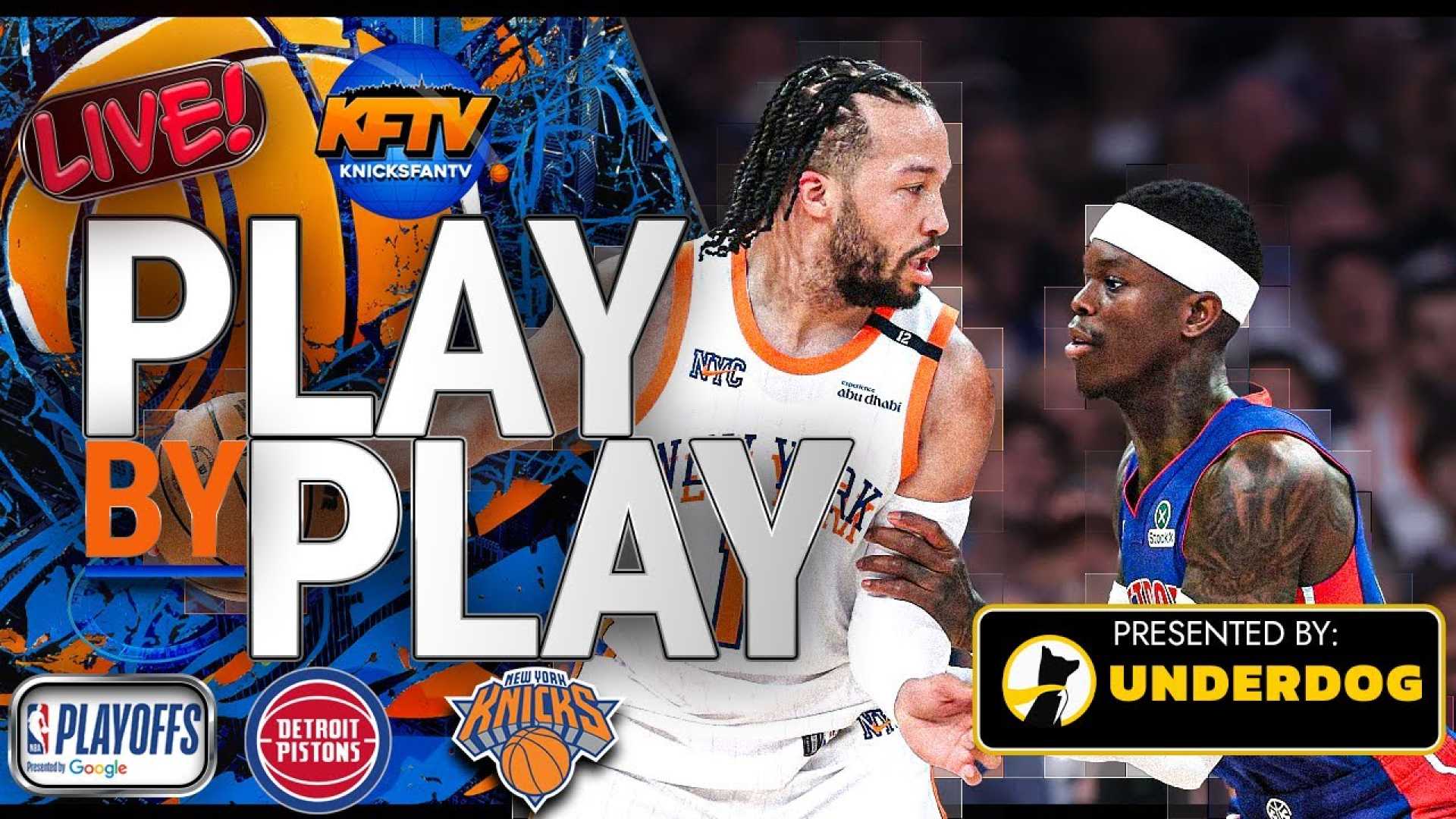 New York Knicks Vs Detroit Pistons Playoff Game