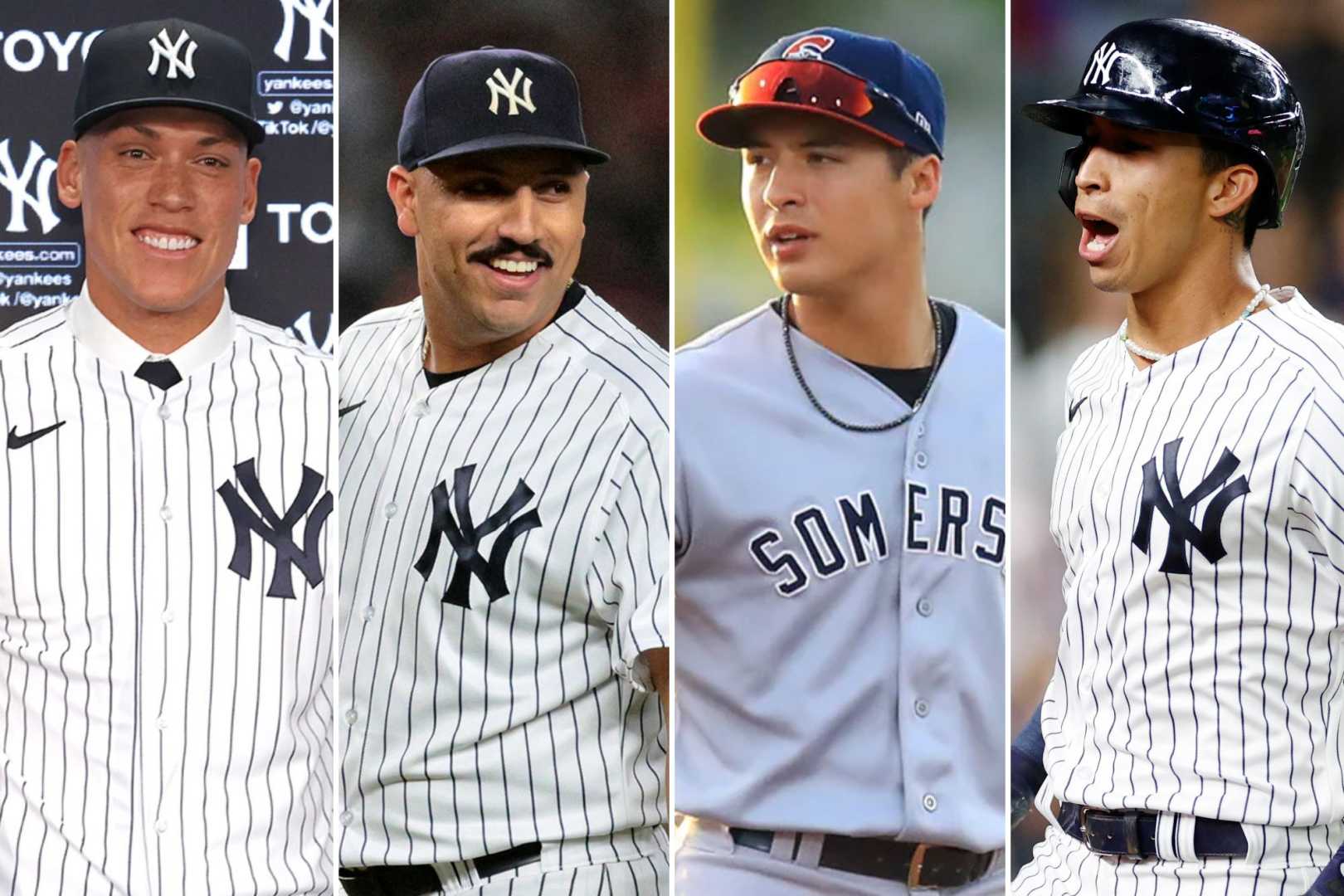 New York Yankees Anthony Volpe Aaron Judge Anthony Rizzo