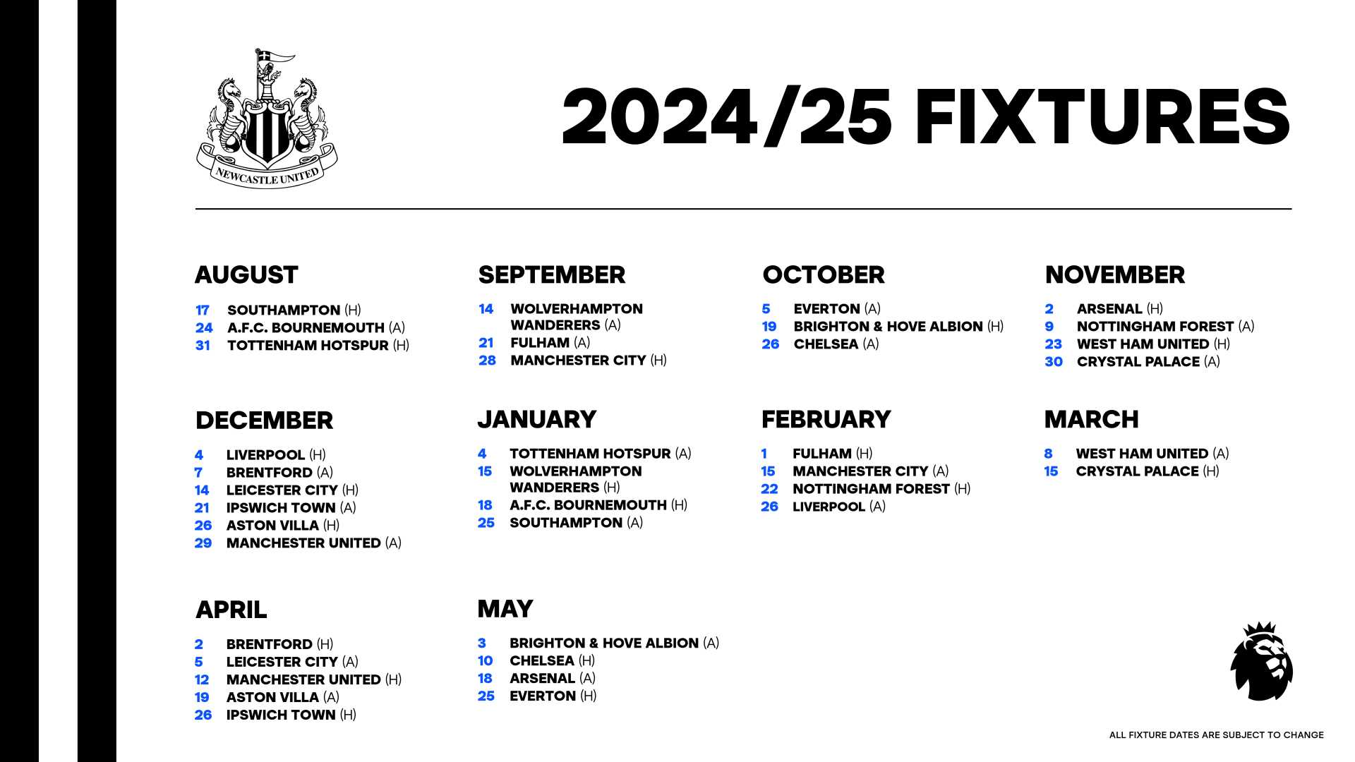 Newcastle United Football Match 2025