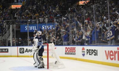 Nhl Game 7 Blues Jets Playoff Intensity