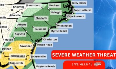 North Carolina South Carolina Thunderstorms Weather