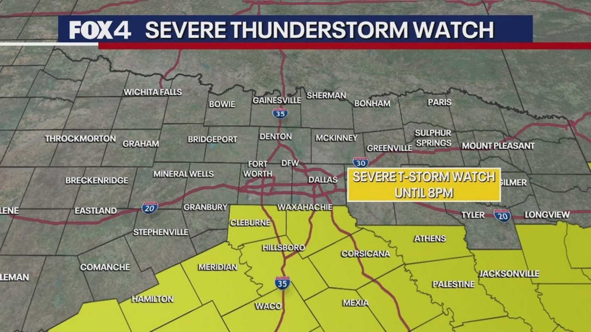 North Texas Severe Storms Forecast
