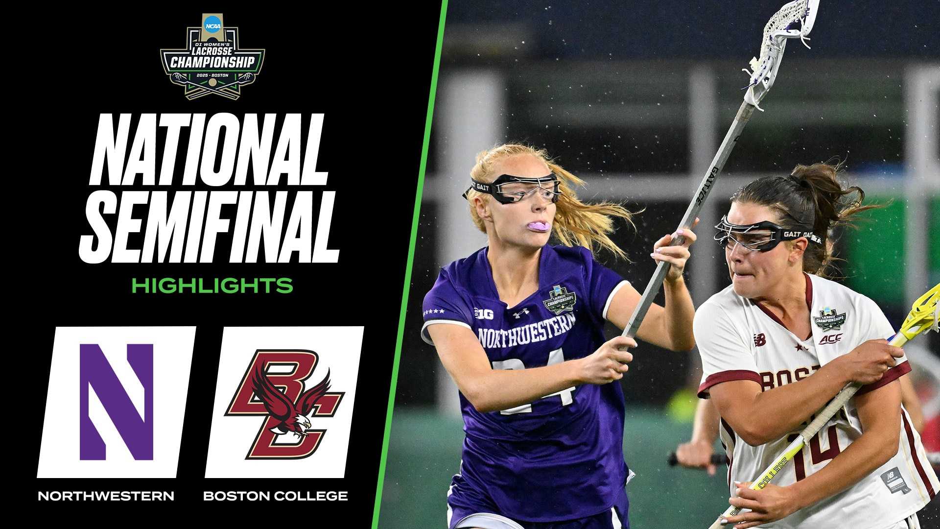 Northwestern Boston College Women's Lacrosse Semifinal