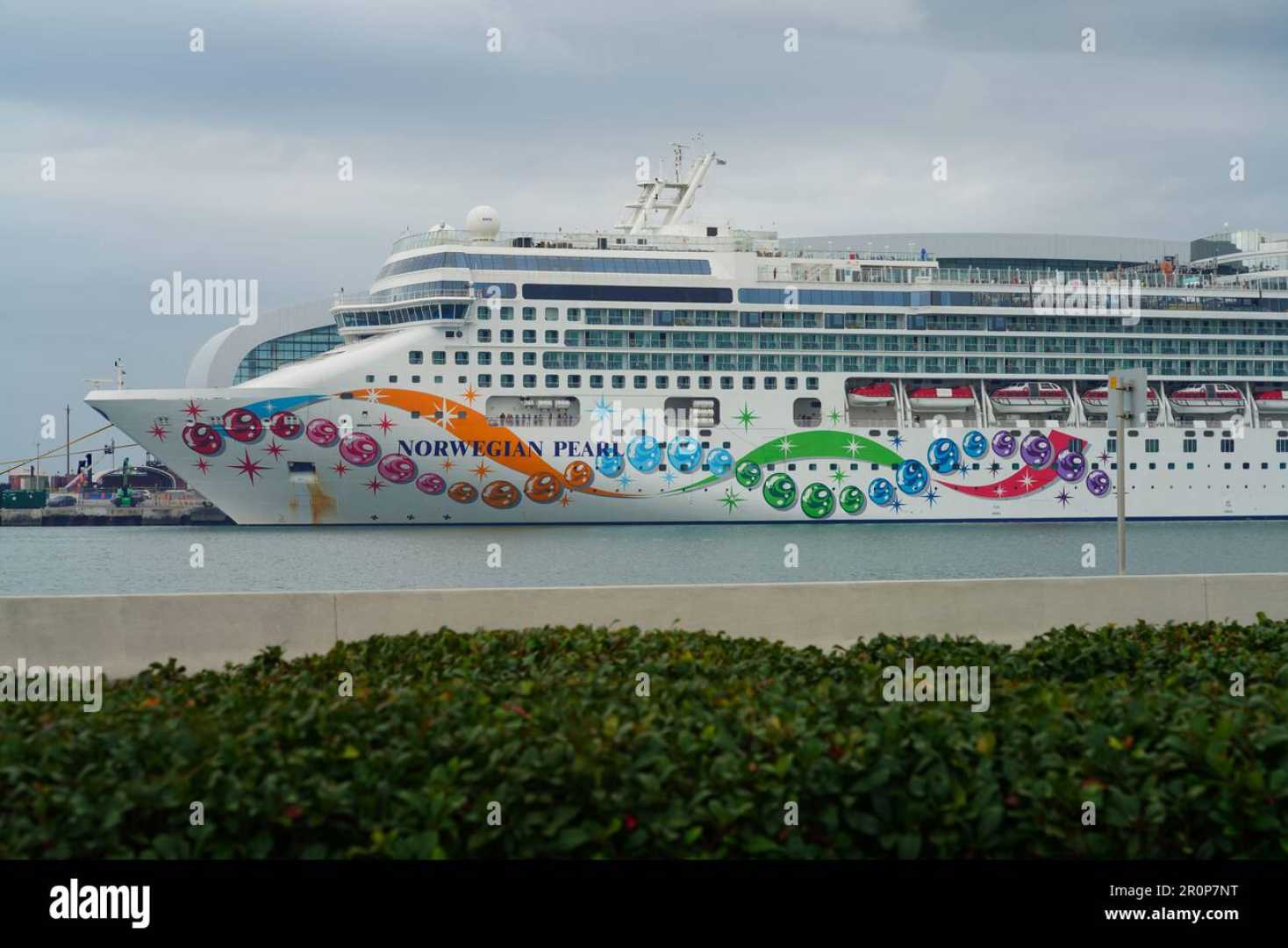 Norwegian Pearl Cruise Ship In Miami Beach