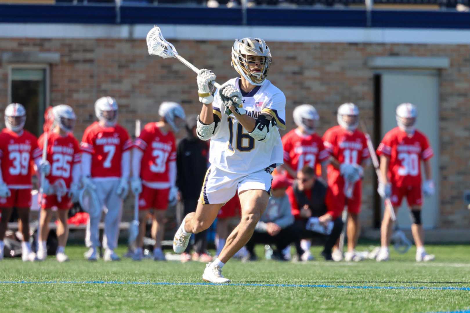 Notre Dame Lacrosse Team Preparation For Ohio State