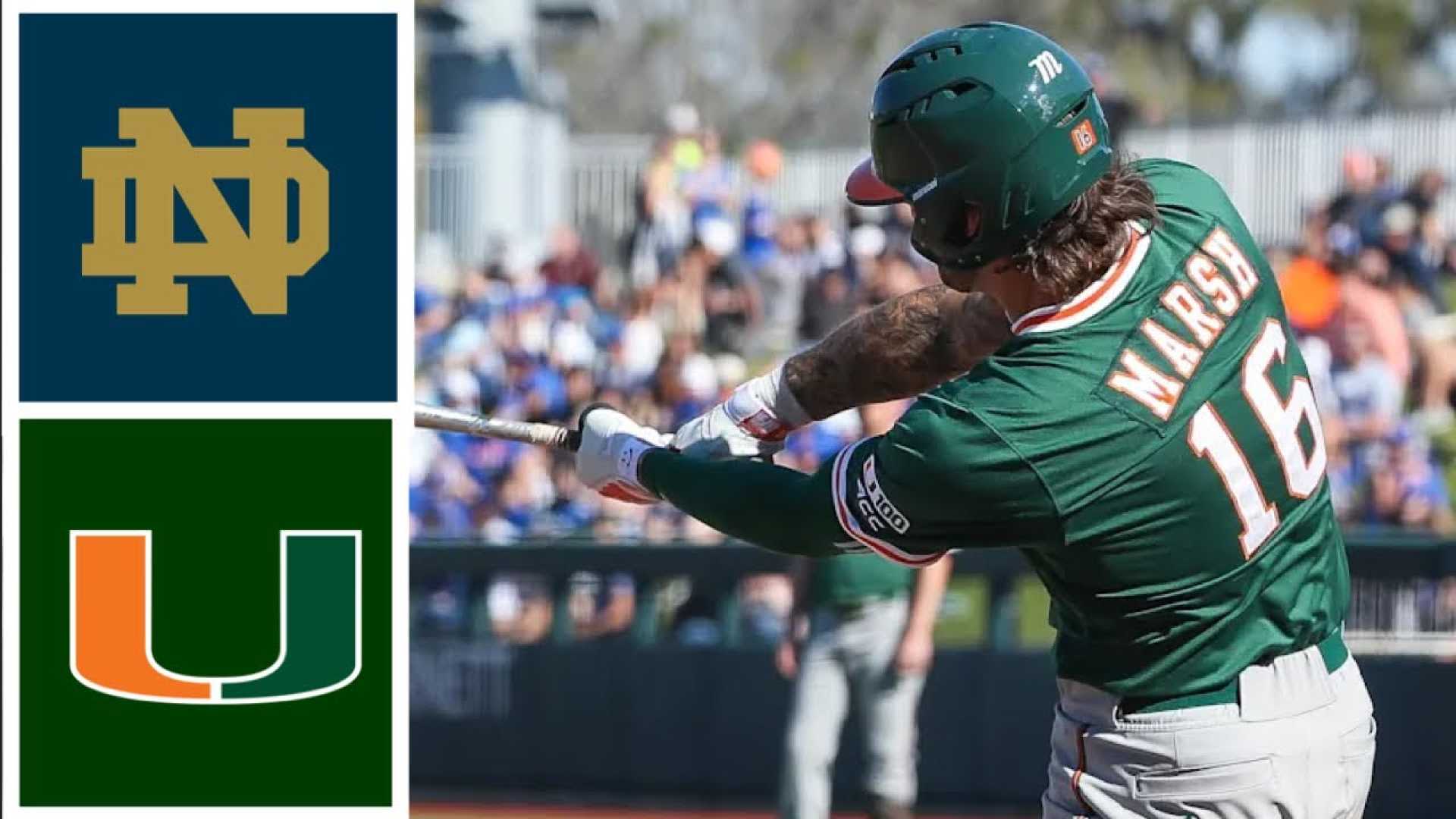 Notre Dame Vs Miami Baseball May 2025