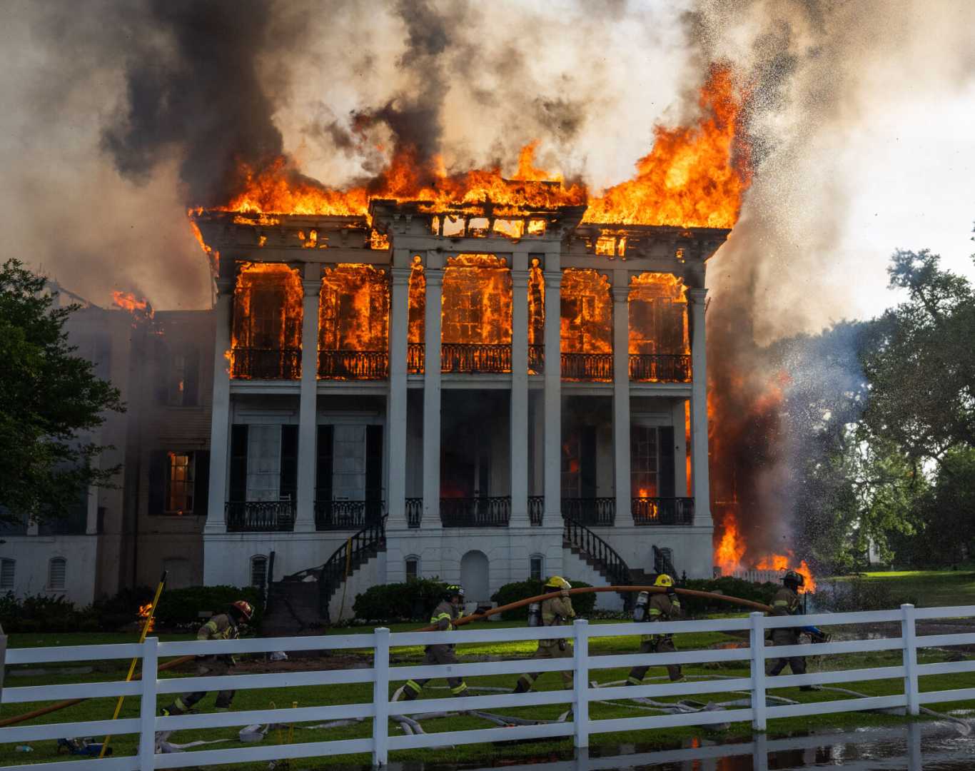 Nottoway Plantation Fire Aftermath