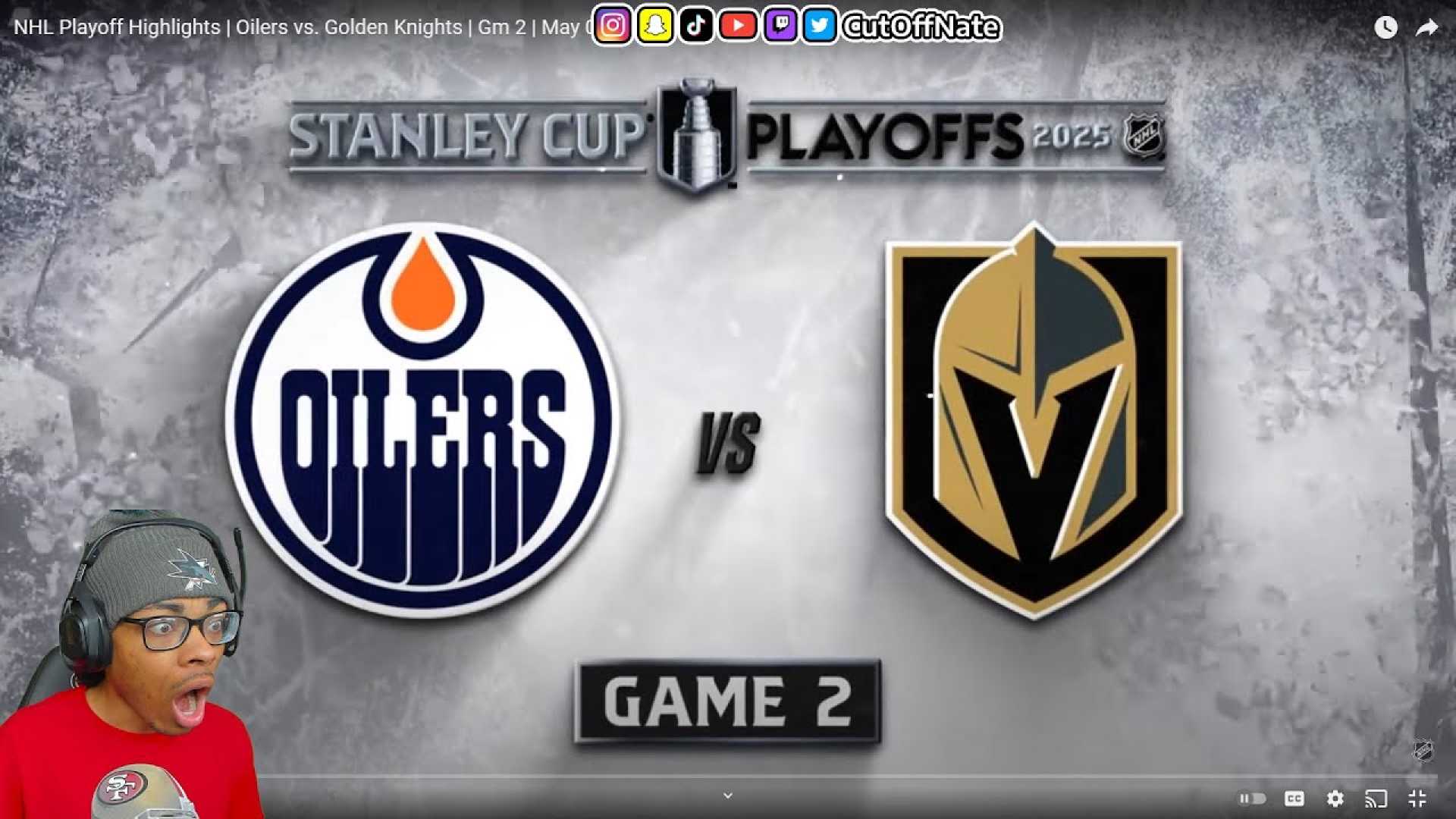 Oilers Vs Golden Knights Playoff Game