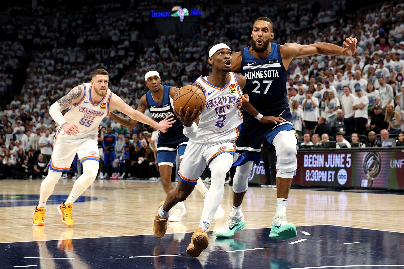 Oklahoma City Thunder Timberwolves Playoff Basketball