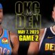 Oklahoma City Thunder Vs Denver Nuggets Basketball Game