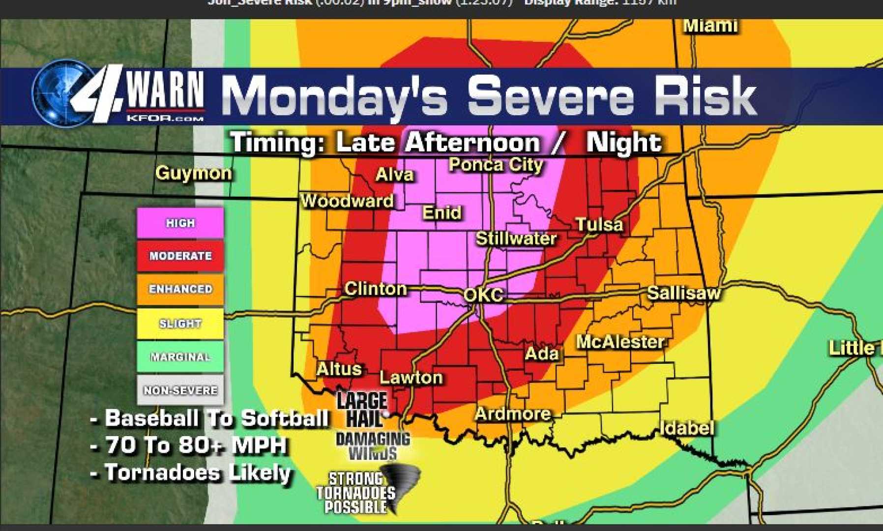 Oklahoma Severe Weather Forecast