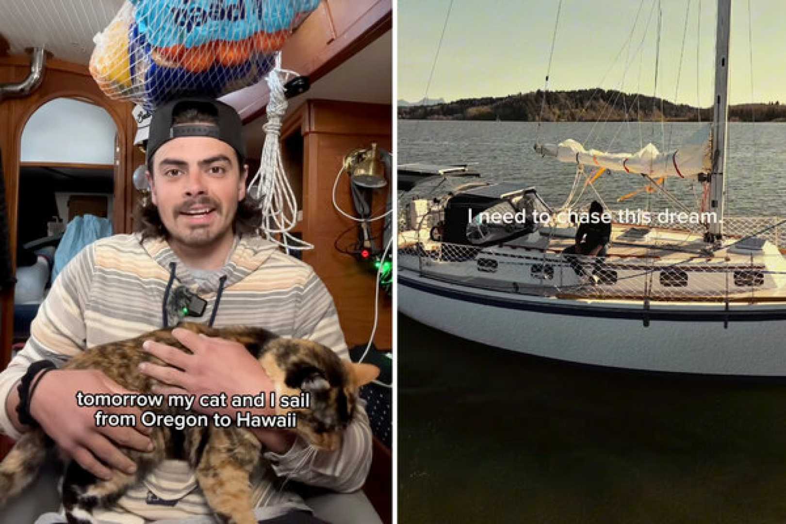 Oliver Widger Sailing With Cat