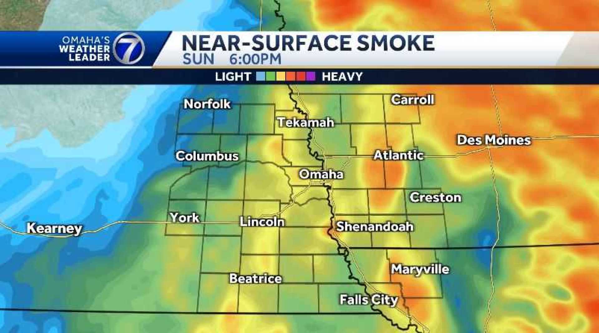 Omaha Air Quality Wildfire Smoke