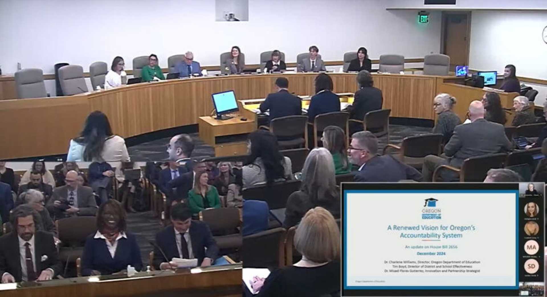 Oregon Education Accountability Meeting