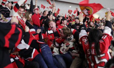 Ottawa Senators Fans Cheering At Nhl Game