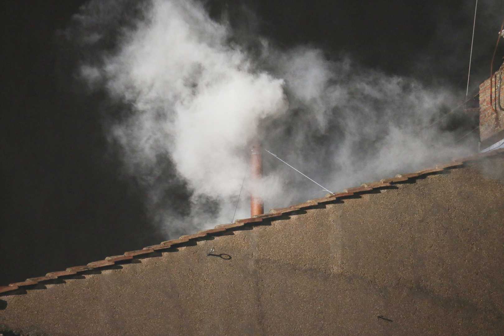 Papal Conclave Smoke Vatican City