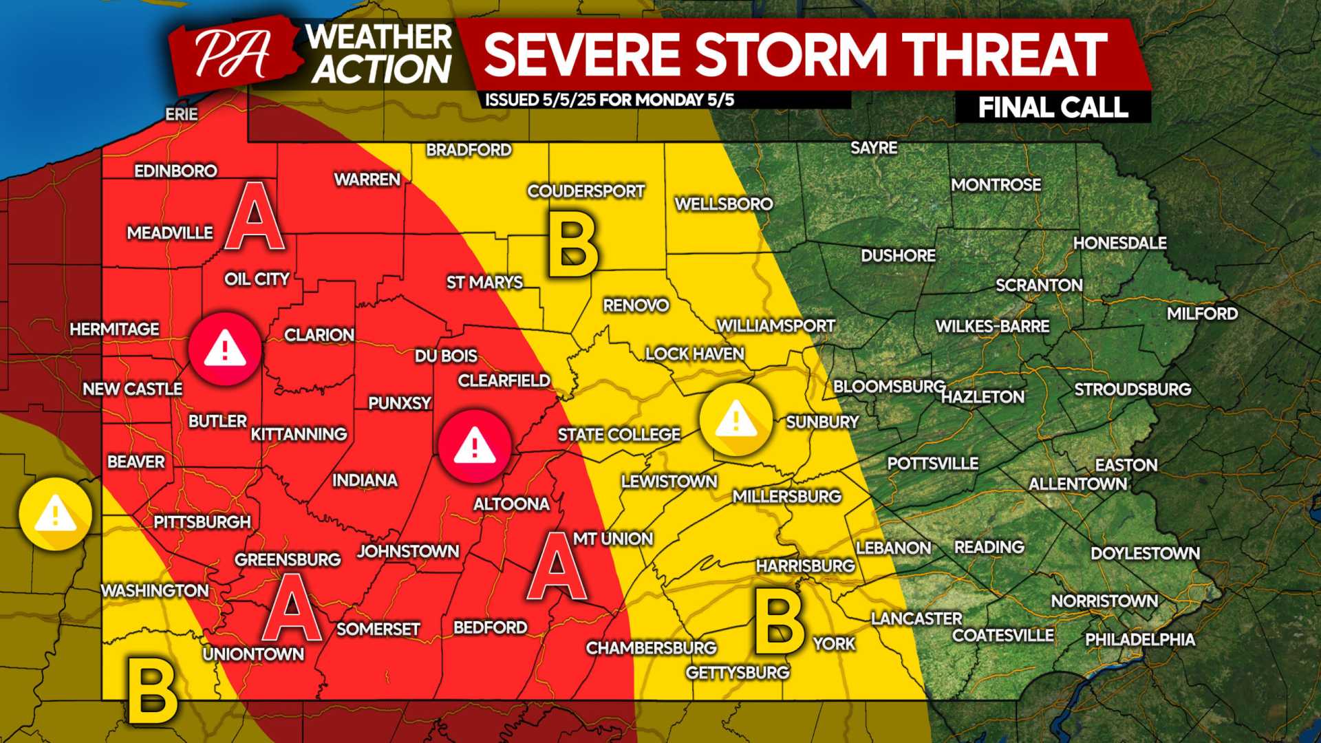 Pennsylvania Weather Forecast May 2025