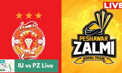 Peshawar Zalmi Vs Islamabad United Psl Match 2025