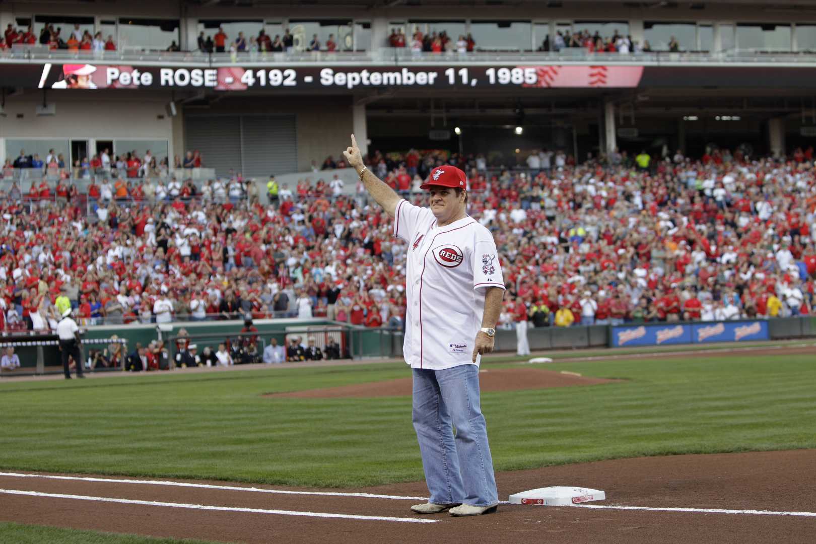 Pete Rose Baseball Celebration