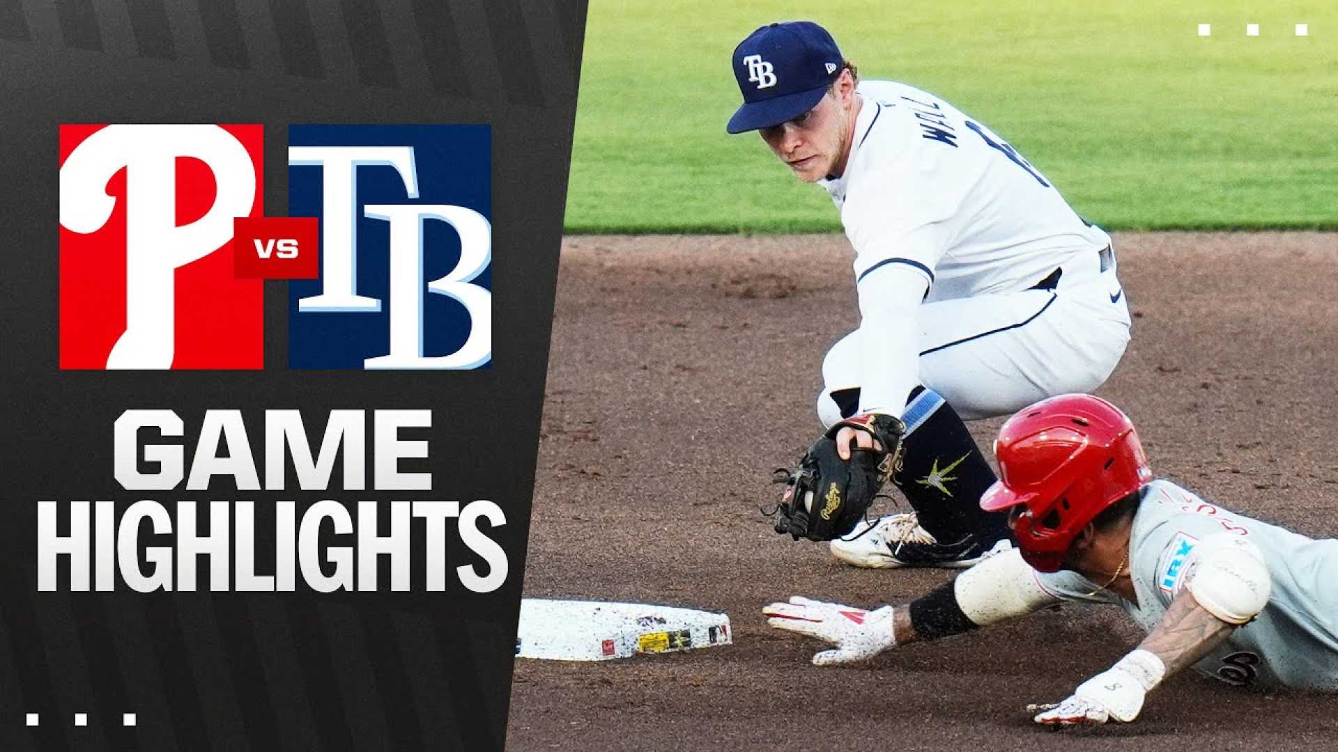 Phillies Vs Rays Baseball Game Highlights