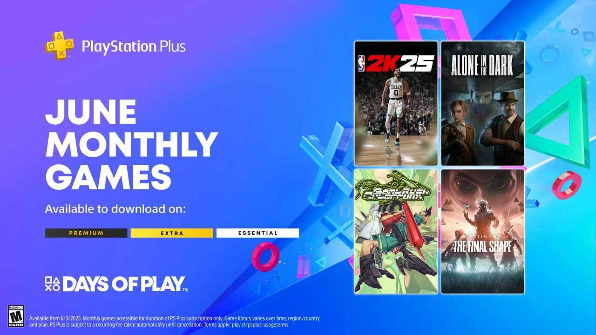 Playstation Plus Monthly Games June 2025