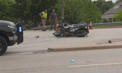 Police Motorcycle Crash Southlake Texas