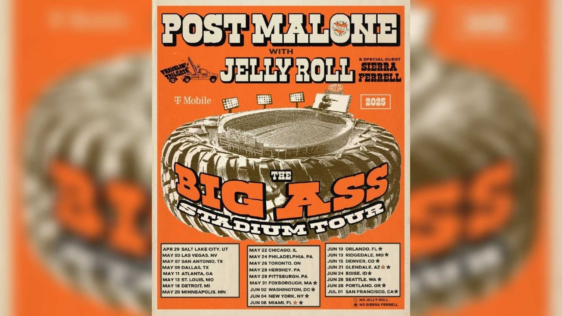 Post Malone Jelly Roll Concert Minneapolis