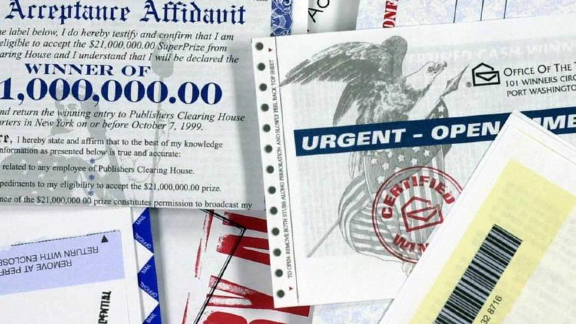 Publishers Clearing House Refund Check