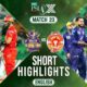 Quetta Gladiators Vs Islamabad United Cricket Match