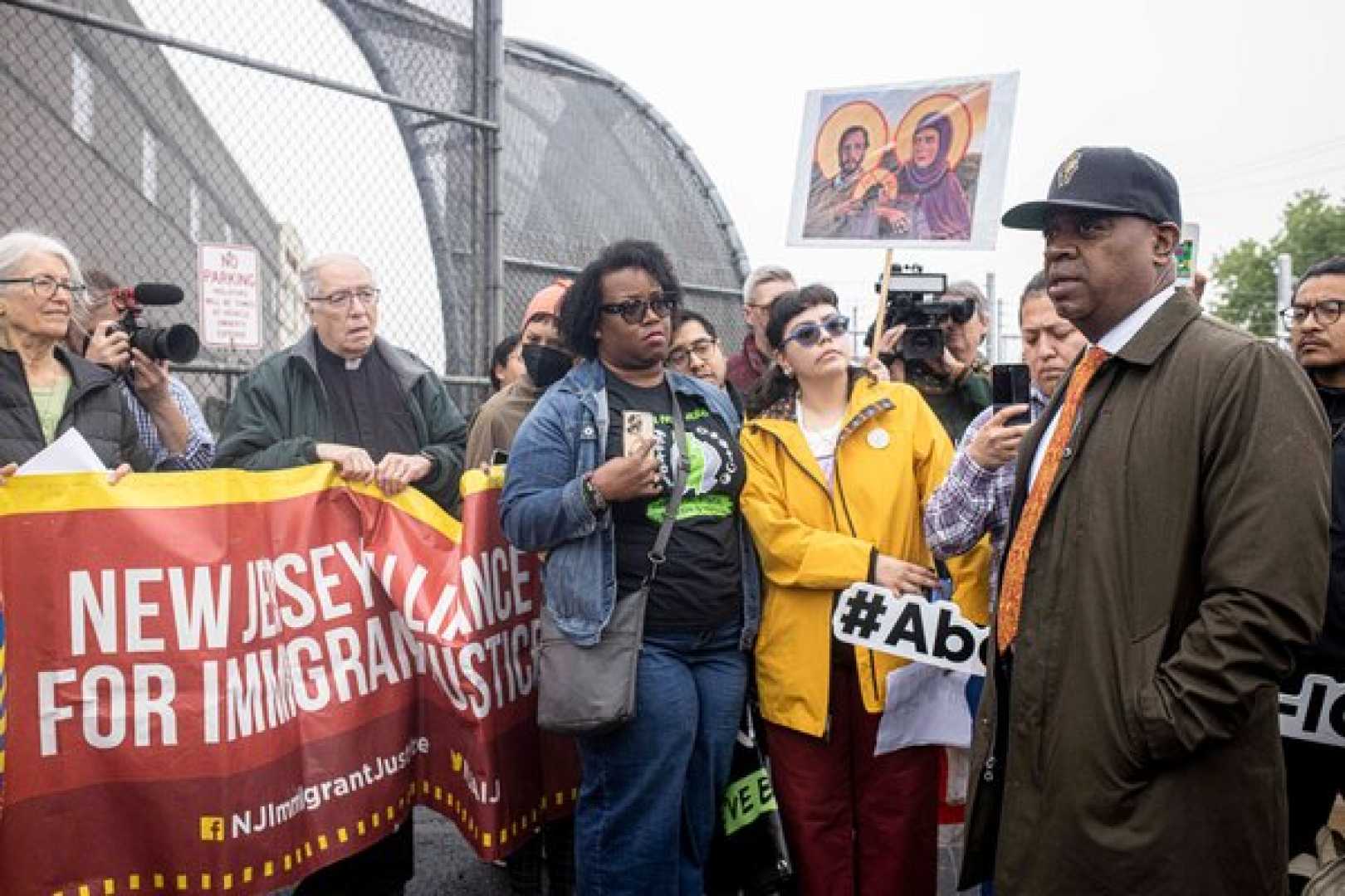 Ras Baraka Newark Protest Ice Facility