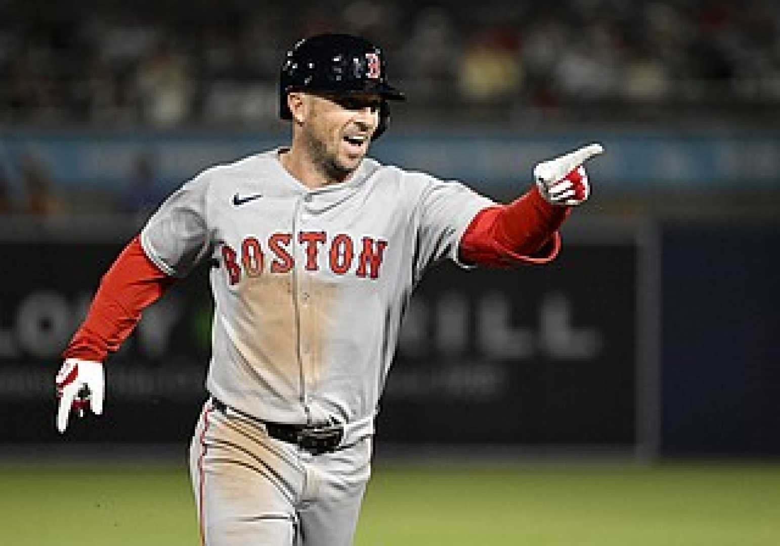 Red Sox Bregman Home Run Celebration