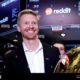 Reddit Ceo Steve Huffman Standing On New York Stock Exchange Floor