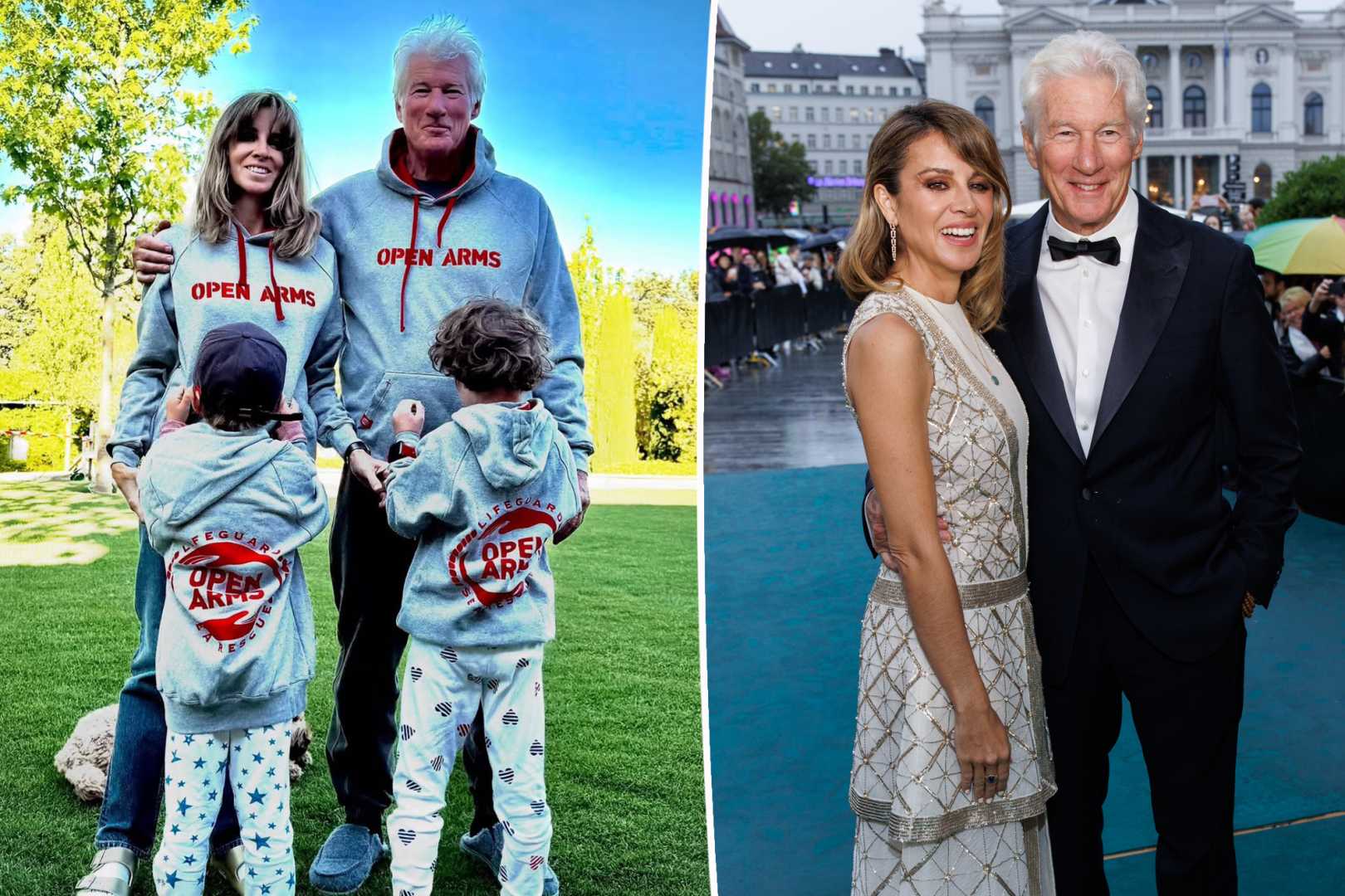 Richard Gere Family Photo Nonprofit Open Arms