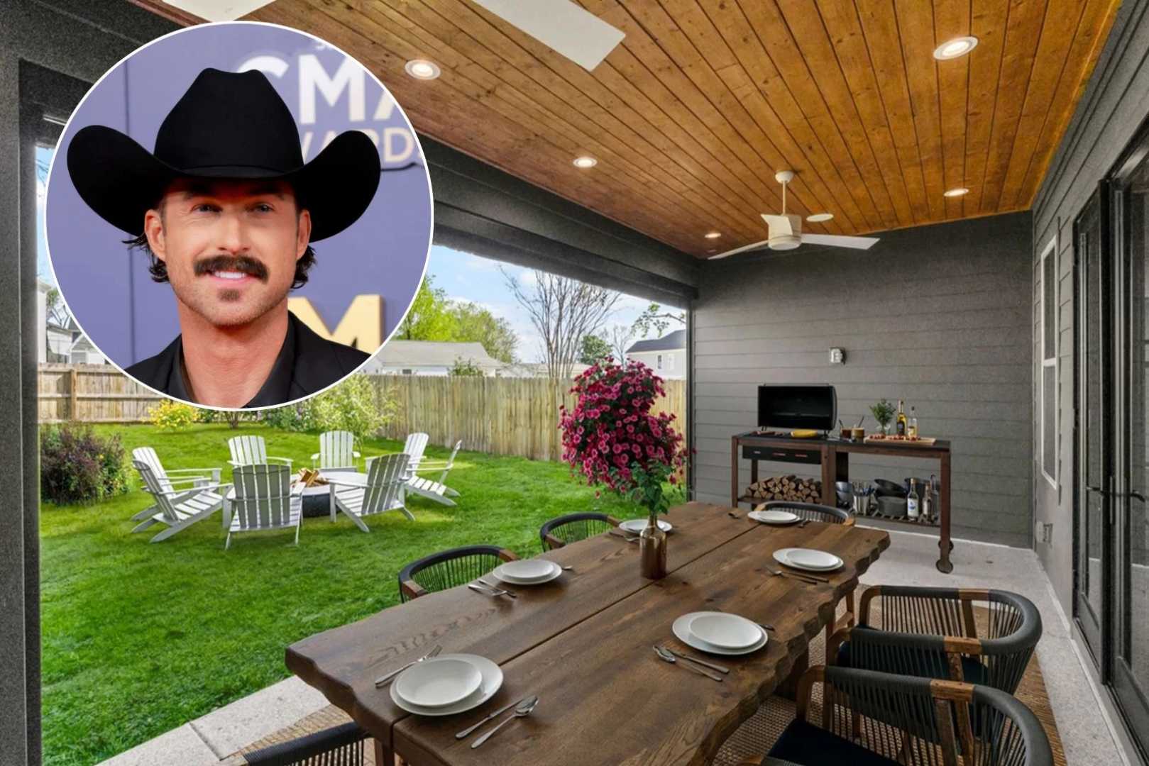 Riley Green Mustache Nashville Home