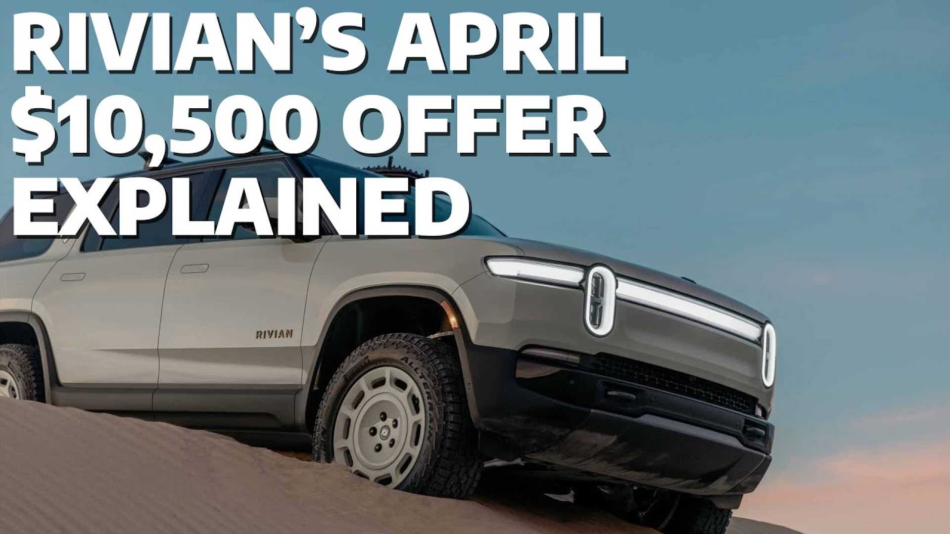 Rivian R1 Electric Vehicle Lease Offer Advertisement