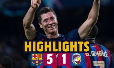 Robert Lewandowski Barcelona Match Highlights