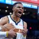 Russell Westbrook Plays For Denver Nuggets Against Oklahoma City Thunder