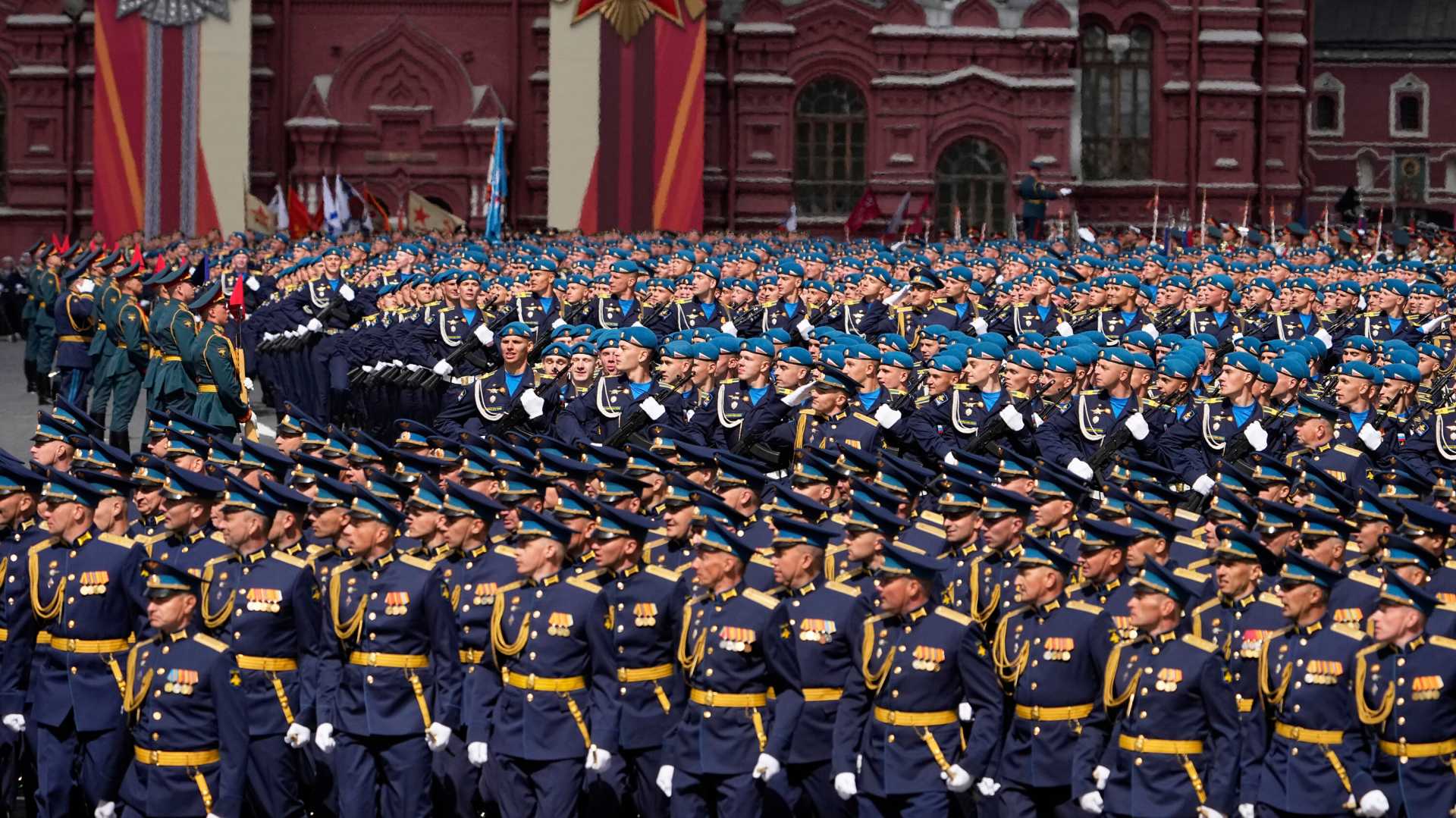 Russian Soldiers Victory Day Parade 2025