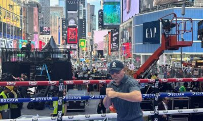 Ryan Garcia Boxing Match Times Square
