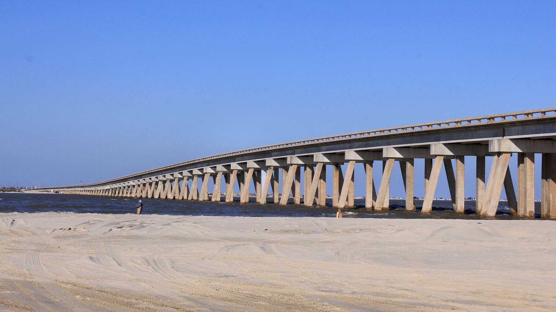 San Luis Pass Bridge Galveston Texas