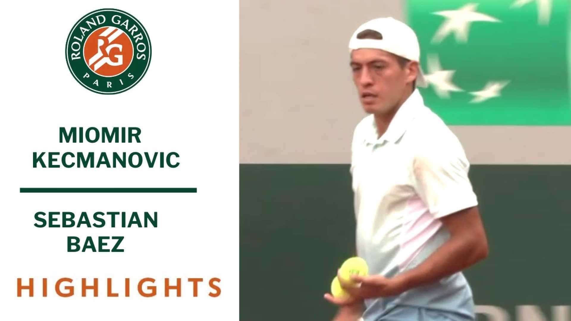 Sebastian Baez Miomir Kecmanovic Roland Garros