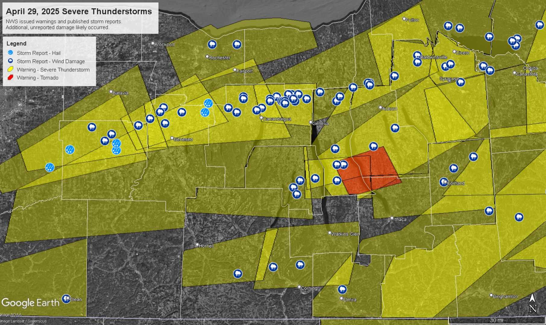 Severe Thunderstorm Watch New York Connecticut April 2025