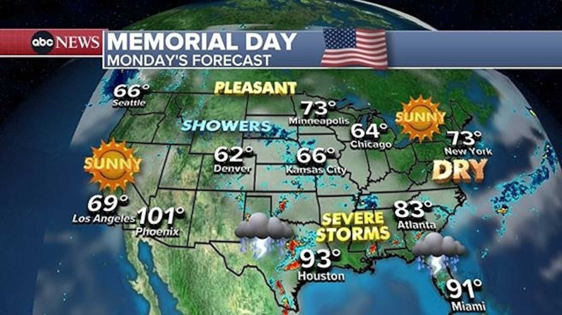 Severe Weather Memorial Day Southern Usa