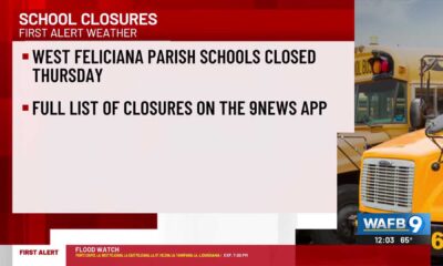 Severe Weather School Closures Baton Rouge