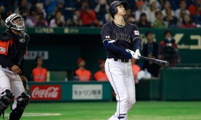 Shohei Ohtani Towering Fly Ball Mlb
