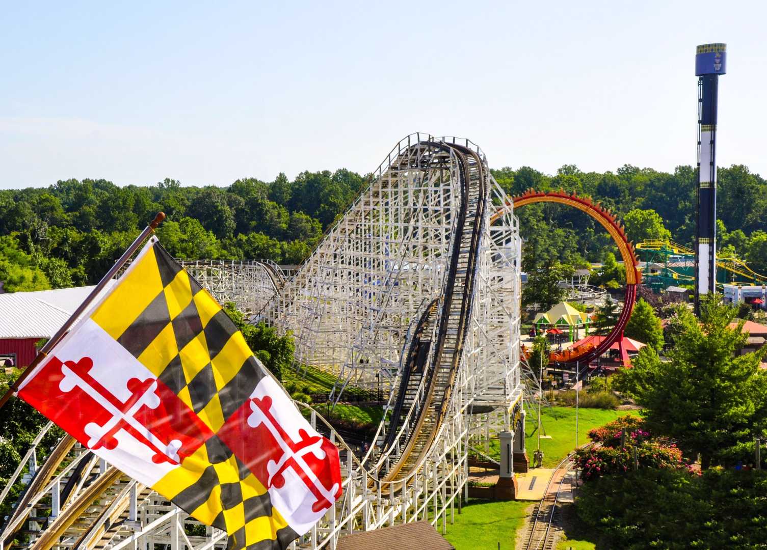 Six Flags America Roller Coaster