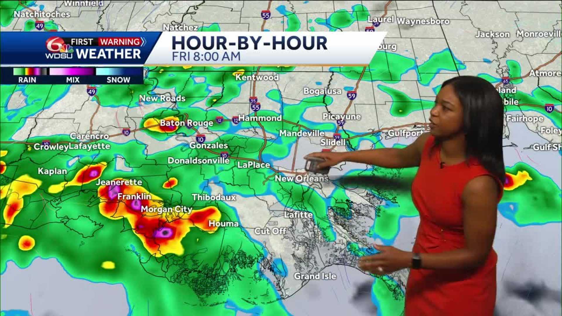 Southeast Louisiana Heavy Rain Forecast