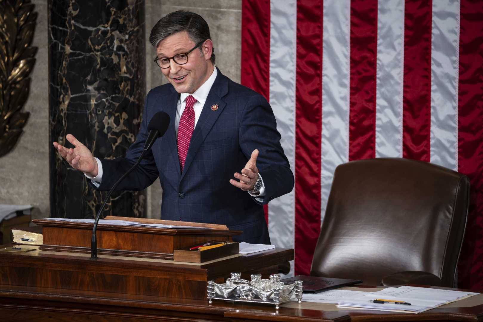 Speaker Mike Johnson Negotiations House Bill