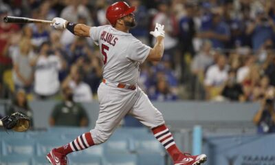 St. Louis Cardinals Player Hitting Home Run