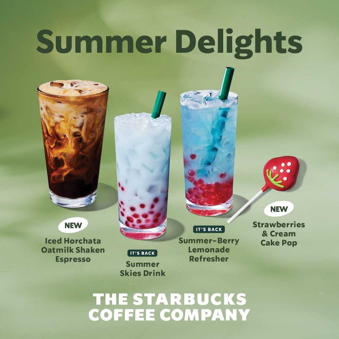 Starbucks Summer Menu 2025